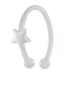 Accessorize Sterling Star Charm Ear Cuff - Silver