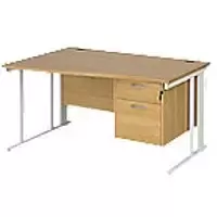 Dams International Wave Desk MCM14WLP2WHO 1,400 x 725 x 800 - 990 mm