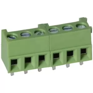 TruConnect 211825 3.81mm 6 Way Low Profile Rising Clamp Terminal Block