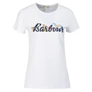 Barbour Womens Southport Tee White 16