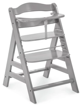 Hauck Wooden Highchair Alpha+ Highchair - Grey