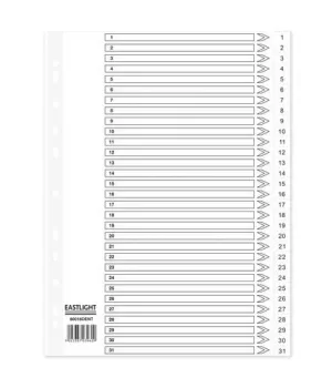 Index 1-31 A4 120 Micron Polypropylene White