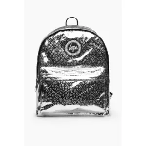 Hype Leopard Print Backpack (One Size) (Silver/Black/White)