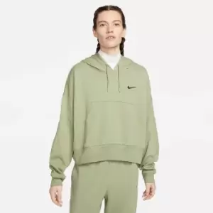 nike NSW JERSEY OVERSIZED HOODY WOMENS, OIL GREEN/BLACK