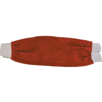 18' Chrome/Leather Red Welders Sleeves - Kennedy