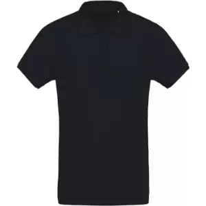 Kariban Mens Organic Pique Polo Shirt (S) (Navy)