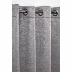 Emma Barclay Ambiance Eyelet Curtains 46 X 54" Charcoal