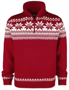 Brandit Norwegian-Style Sweater Knit jumper red