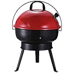 Outsunny BBQ Grill 846-062BK Metal Red, Black