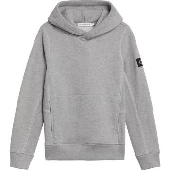 Calvin Klein Jeans Calvin Klein Badge Hoodie - Grey Hthr PZ2