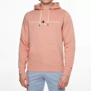 Tommy Hilfiger Mens Tommy Logo Hoodie - Light Pink - XXL