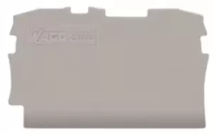 Wago 2000-1291 End Plate, Grey, 2Way