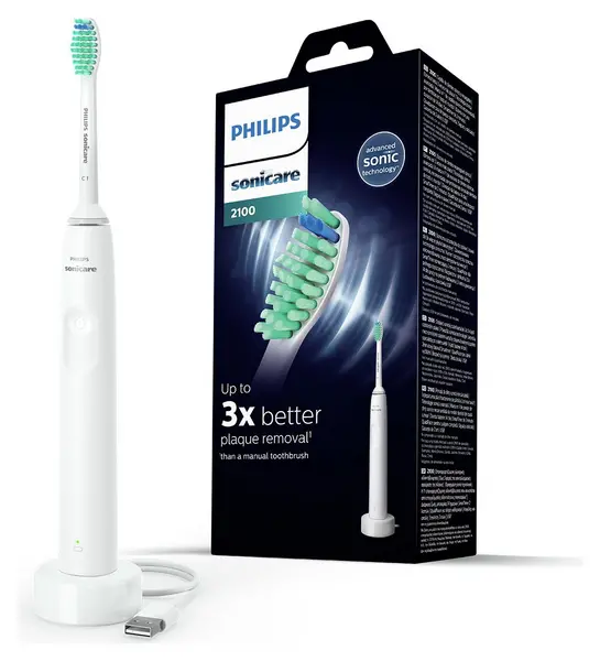 Philips Sonicare Series 2100 HX3651/13 White Electric Toothbrush