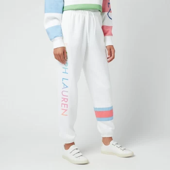 Polo Ralph Lauren Womens Ombre Polo Sport Fleece Joggers - White - S