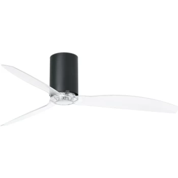 Faro Mini - Medium Ceiling Fan with / without Light Matt Black, Clear