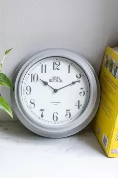 French Grey Wall Clock