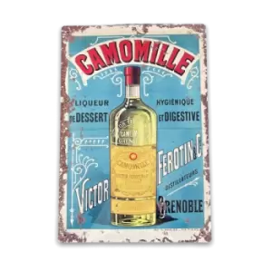 Retro Advertising Camomile Liqueur Vintage Metal Sign