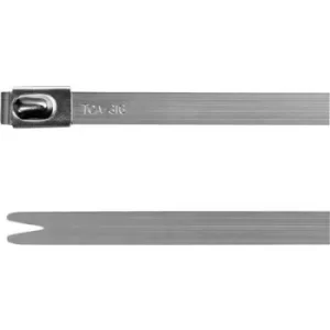 HellermannTyton 111-93089 MBT8S-316-SS-NA-C1 Cable tie 201mm 4.60 mm Silver Ball lock