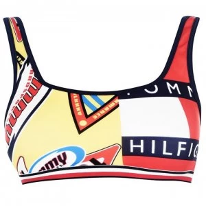 Tommy Bodywear 85 Bralette - Badge AOP OLJ