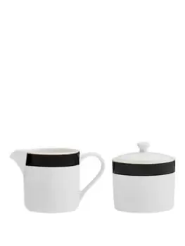 Mikasa Mk Luxe Deco Sugar Pot And Creamer Set