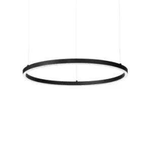 ORACLE Slim DALI Dimmable Round 70cm Integrated LED Pendant Ceiling Light Black, 3000K