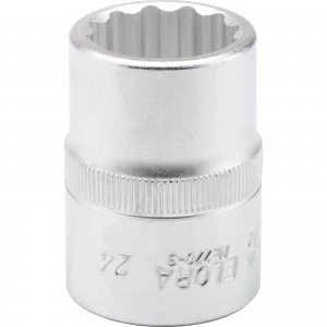 Elora 3/4" Drive Bi Hexagon Socket Metric 3/4" 24mm