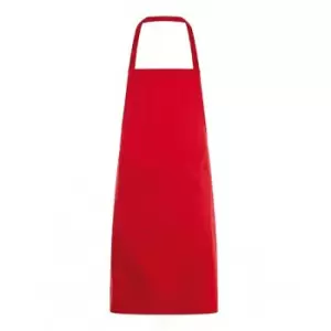 SOLS Unisex Gramercy Bib Apron (One Size) (Red) - Red