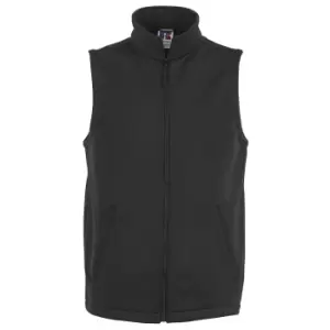 Russell Mens Smart Softshell Gilet Jacket (2XL) (Black)