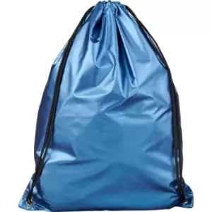 Bullet Adults Unisex Oriole Shiny Drawstring Backpack (One Size) (Light Blue)