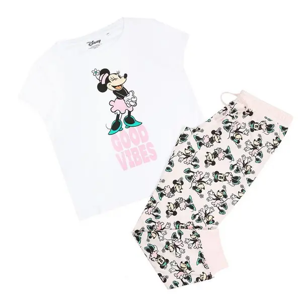 Disney Good Vibes Minnie Mouse Cotton PJ Set Multi