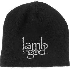 Lamb Of God - Logo Mens Beanie Hat - Black