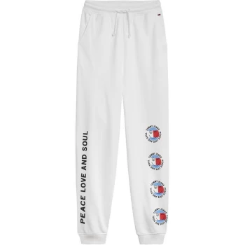 Tommy Jeans Peace Smiley Jogger Ladies - White