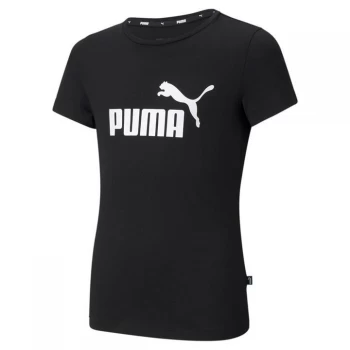 Puma No1 Logo QT Tee Junior Girls - Black/White