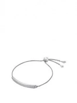 Michael Kors Plaque Silvertone Bracelet