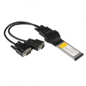 StarTech.com 2 Port Native ExpressCard RS232 Serial Adapter Card with 16950 UART