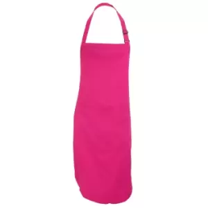 Dennys Adults Unisex Catering Bib Apron With Pocket (One Size) (Hot Pink)