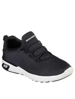 Skechers Marsing Athletic Slip On Bungee Workwear Trainers, Black, Size 8, Women