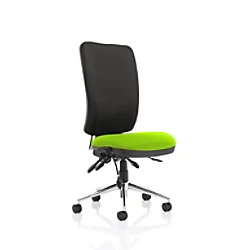 Dynamic Independent Seat & Back Task Operator Chair Without Arms Chiro Myrrh Green Seat Without Headrest High Back