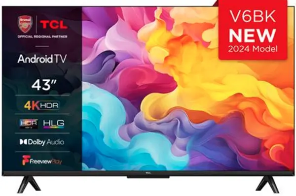 TCL 43" 43V6BK Smart 4K Ultra HD LED TV