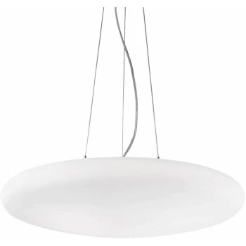 Ideal Lux Lighting - Ideal Lux Smarties Bianco - 5 Light Large Ceiling Pendant White, E27