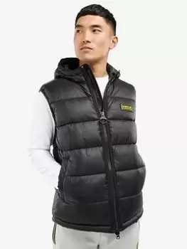 Barbour International Bobber Quilted Gilet - Black, Size L, Men