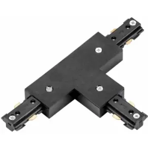 Loops - Commercial Track Lighting T-Connector - 180mm x 107mm - Black PC Rail System