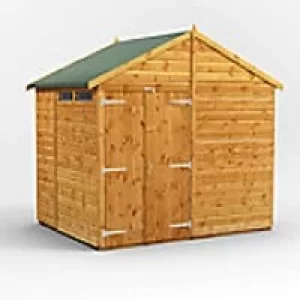 Power Garden Shed 68PASSDD Golden Brown 6x8