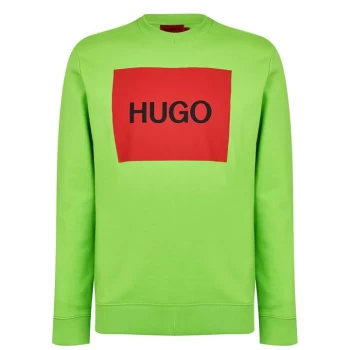 Hugo Boss Duragol Large Logo Sweatshirt Bright Green Size L Men