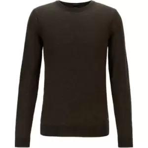 Boss Leno Knit Jumper - Green