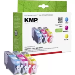 KMP Ink replaced Canon CLI-526 Compatible Set Cyan, Magenta, Yellow C83V 1515,0050