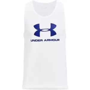 Under Armour M Sportstyle Logo Tank - White