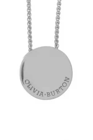 Ladies Olivia Burton Silver Plated Disc Necklace OBJ16ENN03