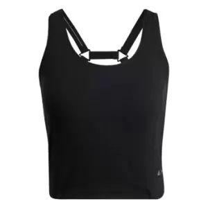 adidas Parley Run for the Oceans Cropped Tank Top Womens - Black