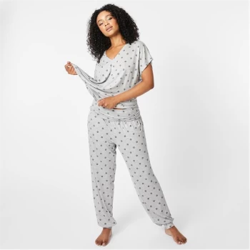 Biba Twist PJ Top Ladies - Grey